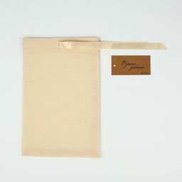 Цена за 5 шт. Мешочек подарочный из хлопка «Ручная работа», 16×24 см ± 1.5 см