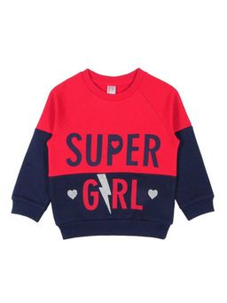 CRB wear/CWK 62262 Джемпер для девочки, красный/Ex.Cherubino  фото 2