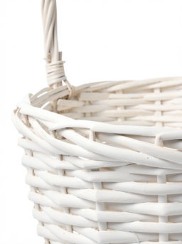 Корзина плетёная для хранения Havu, с ручкой, лоза, белая, набор 2 шт.