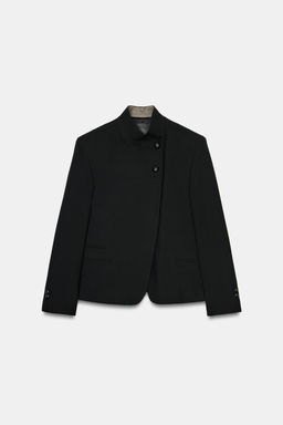 HIGH NECK BUTTONED BLAZER ZW COLLECTION - Zara фото 8