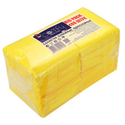 Салфетки бумажные БигПак 24х24см, 400шт в упаковке, целлюлоза 100%, интенсив, желтый, Comfy (Россия)