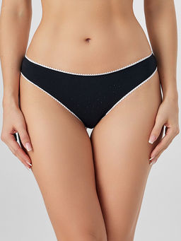 Цена за 2 штуки! Трусы бразилиана женские черные - Mark formelle фото 2