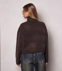 Свитер #ОКТ125001, шоколадный - Dommod фото 3