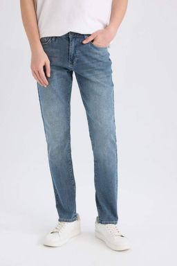 Pedro Slim Fit Dar Kal?p Normal Bel Dar Paca Jean Pantolon - Defacto фото 2