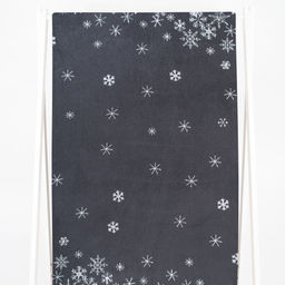 Полотенце махровое 6с102.411ж1 Снежинки-арт(графит5) 67х150см