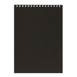 Аква-колор Изостудия IBBS-A5 Альбом для рисования (скетчпад) с черной бумагой 120 г/м2 A5 14 х 20 см на спирали 20 л. 01