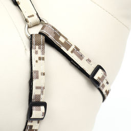 Комплект амуниции двухслойный, размер S, поводок 120 х 1 см, ОШ 24-38 см, ОГ 29-41 см, камуфляж 968 - Пижон фото 7