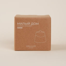 Сахарница SL Home «Милый дом», 180 мл, 9×7 см, фарфор, белая