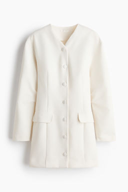 Vestido blazer con escote de pico