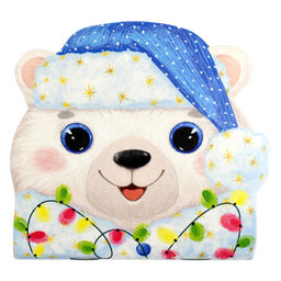 Цена за 3 шт. Блокнот 30л арт. 69609/ 10 НОВОГОДНИЙ МИШКА