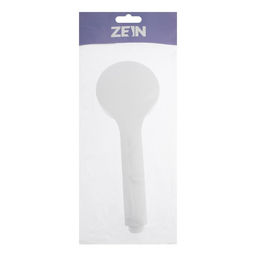 Лейка для душа ZEIN Z0207, 1 режим, пластик, белая, с, зелёная, вставка