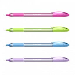 Цена за 2 шт. Ручка шар. ErichKrause "Ultra Glide Technology U-109 Spring Stick&Grip" (58109) синяя, 1мм, полупрозрачный трехгран. корпус, игольчатый стержень