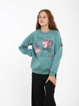 Толстовка "Дружба" оливковый