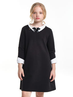 Платье для девочки с брошкой UD 6986 черный