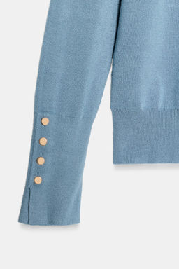 BASIC HIGH NECK KNIT SWEATER - Zara фото 4