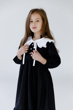 Л23-7 платье для девочки НИКОЛЬ черный - Etoelf фото 5