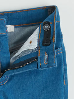 Slim Fit ?spanyol Pa?a K?z ?ocuk Jean Pantolon