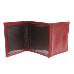 Обложка Croco-у-602 (для удостоверения+карточки) натуральная кожа красный матовый (16) 221765  фото 3