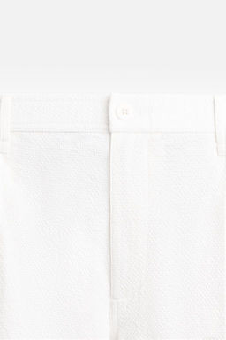 TEXTURED PLEATED TROUSERS - Zara фото 8