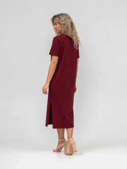 Платье женское, цвет бордовый