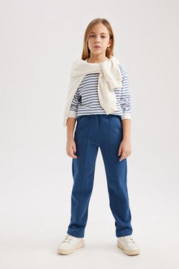 K?z Cocuk Carrot Fit Havuc Kesim Beli Lastikli Esofman Alt?