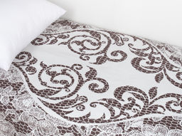 8с11.110ж1 Триумф (ДТЭ графит-мята) Покрывало декор.206х160см - Белорусский лен фото 10