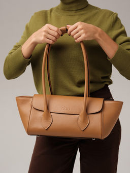 Кожаная сумка Viki DBR 31341 оранжевый миндаль фото 2