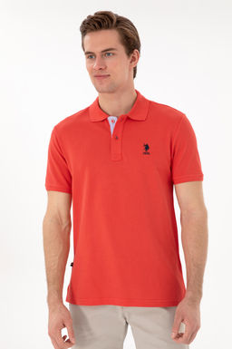 Erkek Regular Fit Polo Yaka K_rm_z_ Basic Ti__rt Sepette S_rpriz _ndirim - U.s. polo assn фото 3