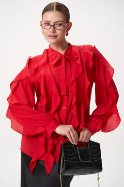 Рубашка Кристл (красный) - Эльза фото 25