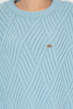 Женский синий трикотажный свитер - U.s. polo assn фото 12