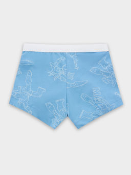 Цена за 2 штуки! Трусы для мальчиков боксеры голубые с принтом в виде роботов - Mark formelle фото 2