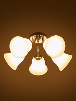 Люстра ЭкономСвет 20130/5CR, 5×40 Вт, E27, 50×50×20 см, цвет хром