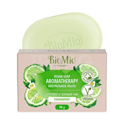 BioMio BIO-SOAP Натуральное мыло. БЕРГАМОТ и ЗЕЛЕНЫЙ ЧАЙ, 90 г