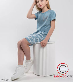 Детское летнее платье с принтом