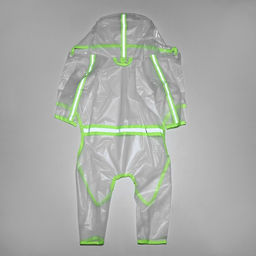 Дождевик-комбинезон для собак, р-р 2XL (ДС 42, ОГ 57 см, вес 16-20 кг), прозрачный-жёлтый - Simaland фото 12