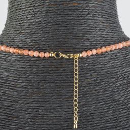 Бусы из Солнечного камня огранка - Радуга самоцветов фото 2