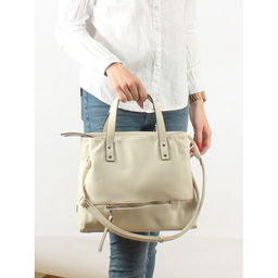 Сумка женская искусственная кожа ADEL-221, 1 отд+карм/пер, бежевый св флотер 253536 - Adelia фото 5