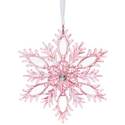 Цена за 2шт. Подвеска "Волшебные переливы" 13,5*13,5 см, Розовый