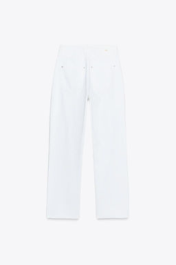 JEANS Z1975 STRAIGHT HIGH-WAIST CROSSOVER WAIST - Zara фото 29
