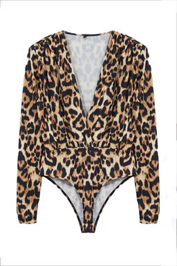 Cok Renkli Kruvaze Yaka Orme Body TPRAW22BD0161
