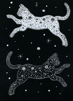 Hobbius GHPB-06 Набор для творчества Гравюра-блокнот 14 x 20 см Космический кот  фото 7