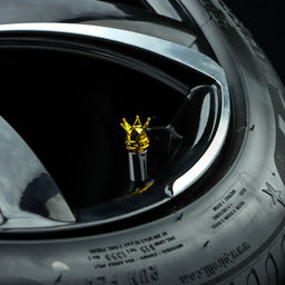 Колпачок на вентиль, TORSO, корона, набор 4 шт.