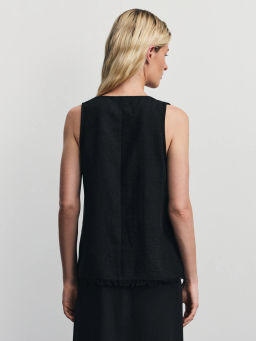 Блузка-топ с бахромой / Zarina  фото 5