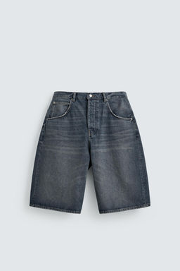 BERMUDA DENIM BAGGY FIT / Azul