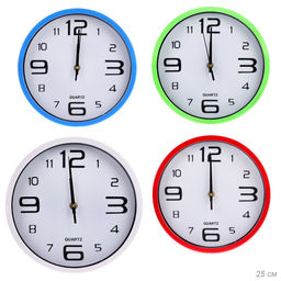 Часы настенные 25 см / 381-39 /уп 40/ микс - Галеонтрейд фото 2