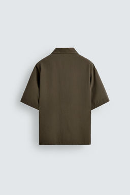 CAMISA FLUIDA RELAXED FIT / Marr?n / Topo - Zara фото 7