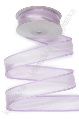 Лента органза Премиум NEW 2,5 см*10 ярд (SF-8111) фиолетовый №10