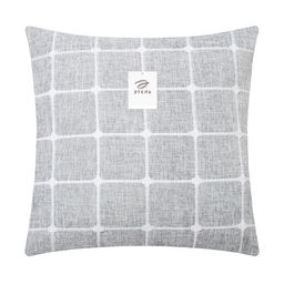 Наволочка декоративная Этель Квадраты цвет серый,45х45 см полиэстер  фото 11
