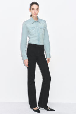JEANS ZW COLLECTION BOOTCUT TIRO MEDIO / Negro