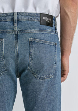 Milan Mavi Black Puslu Mavi-Gri Jean Pantolon  фото 8